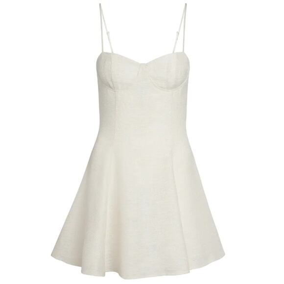 Willow Hampton Ivory Sleeveless Mini Dress Women's Size XS NWT - Picture 1 of 10
